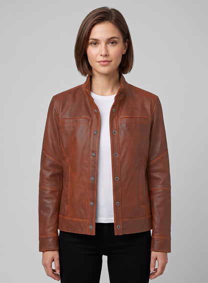 Leather Jacket # 536