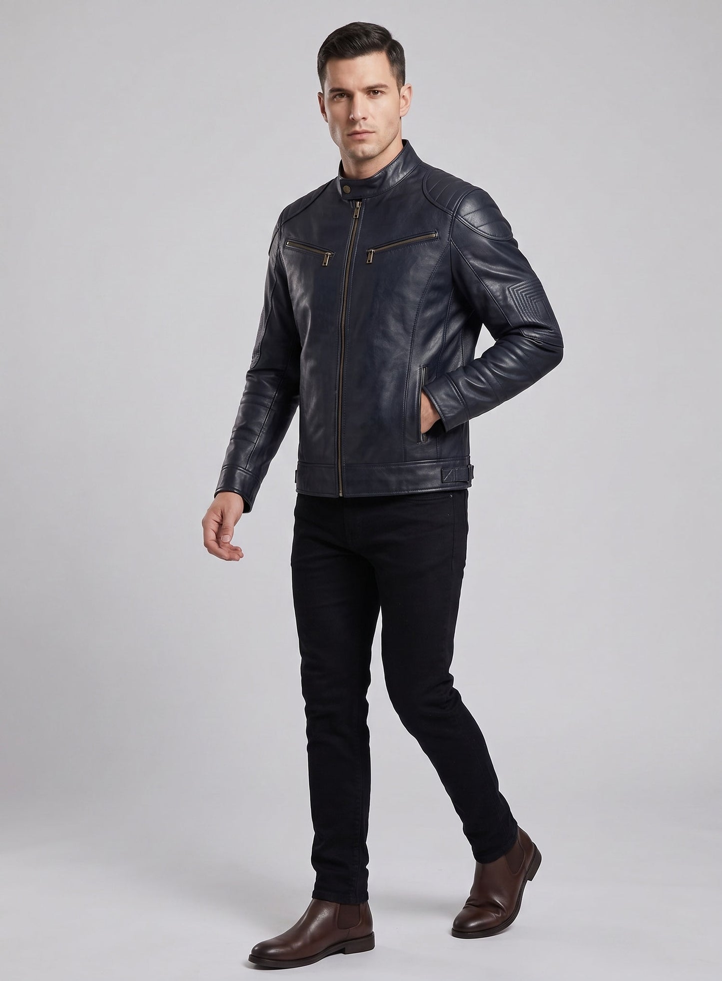 Leather Jacket # 655