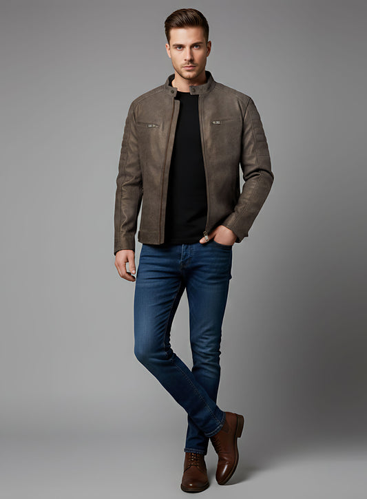 Leather Jacket # 657