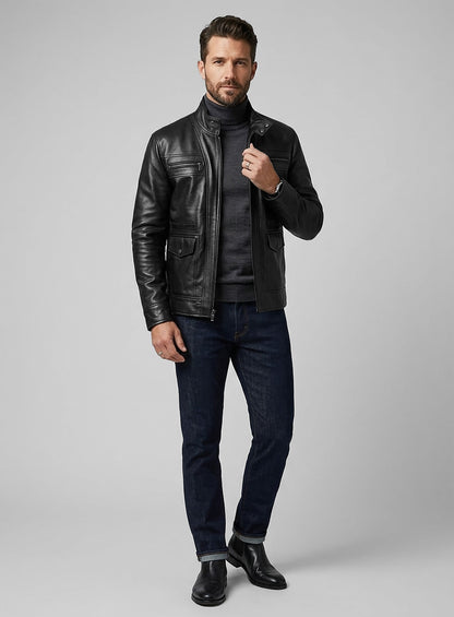 Leather Jacket #835