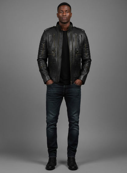 Leather Jacket # 641