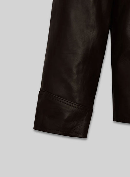 Leather Shirt Jacket #129