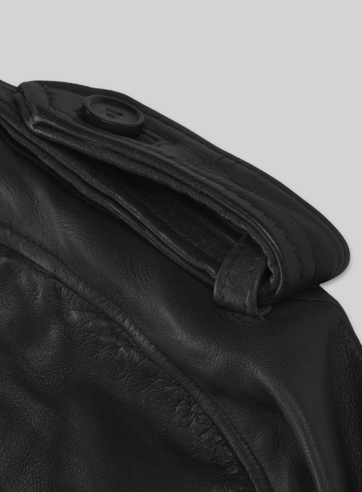 Leather Long Coat #203