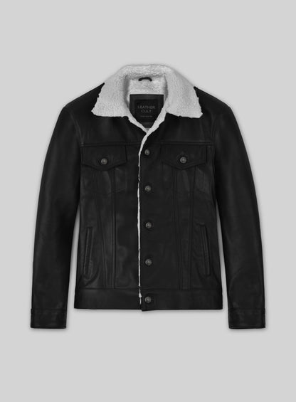 Leather Sherpa Jacket