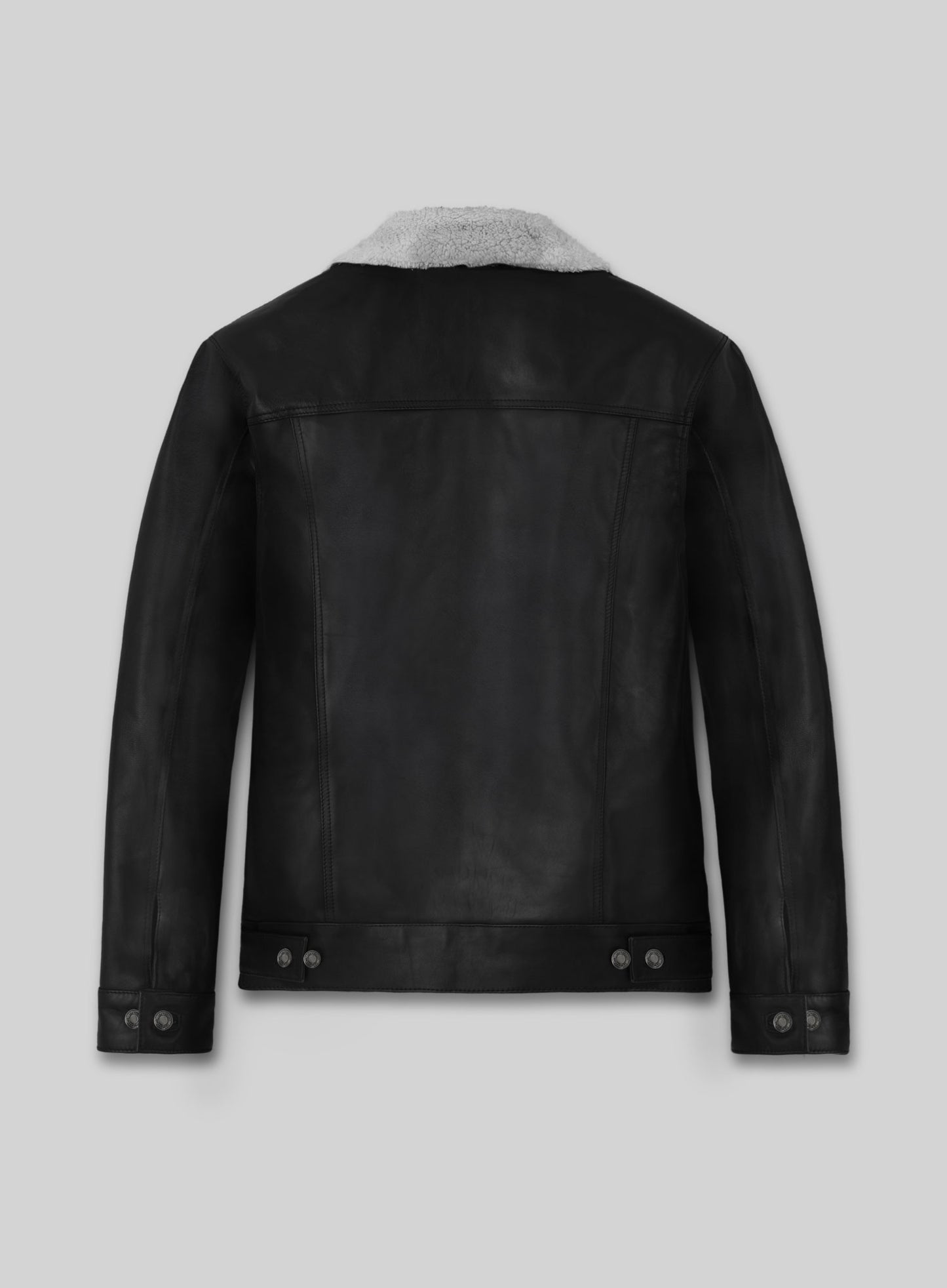 Leather Sherpa Jacket