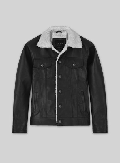 Leather Sherpa Jacket