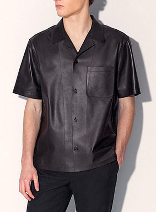 Leather Shirt Half Sleeves #1 - LeatherCult