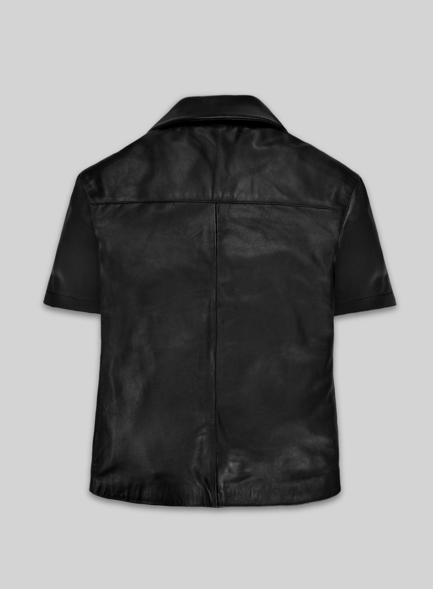 Leather Shirt Half Sleeves #1