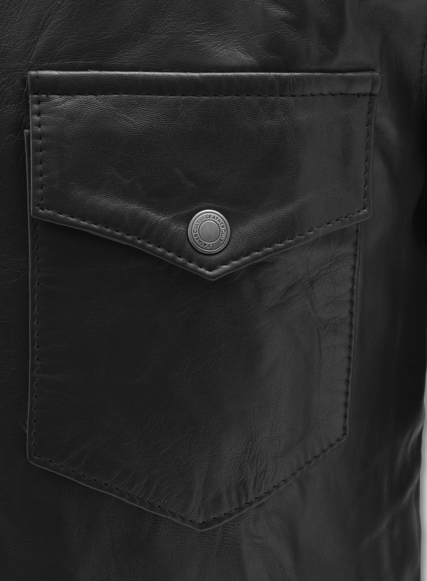 Leather Shirt Jacket - #1S