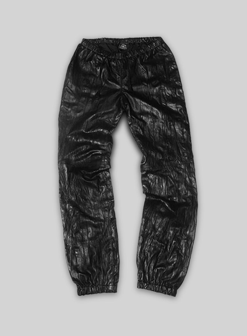 Leather Track Pants