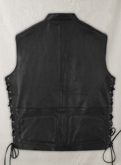 Leather Biker Vest # 333 - LeatherCult