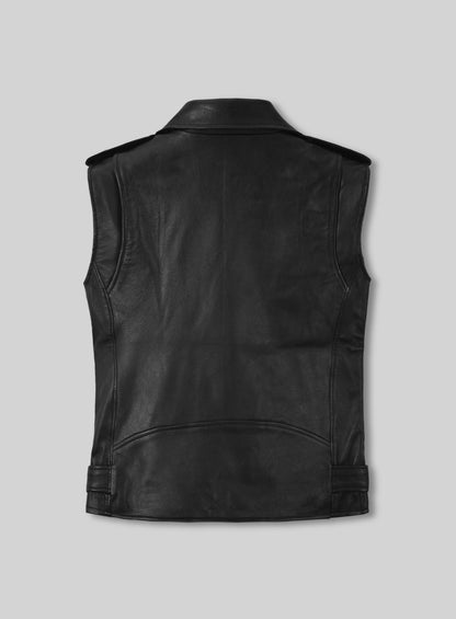 Leather Biker Vest # 342