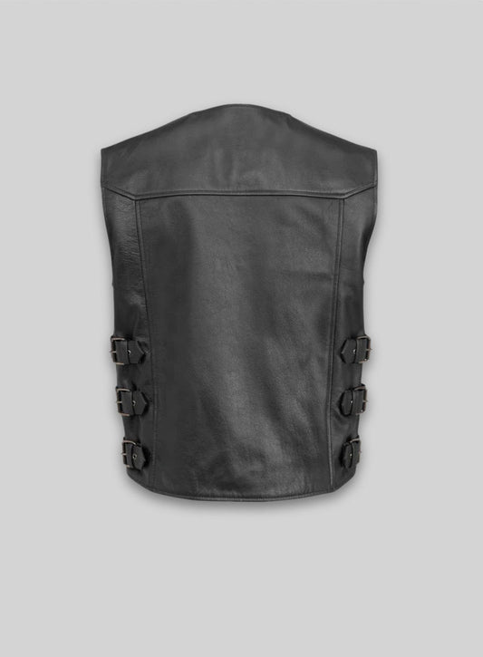 Leather Biker Vest # 347