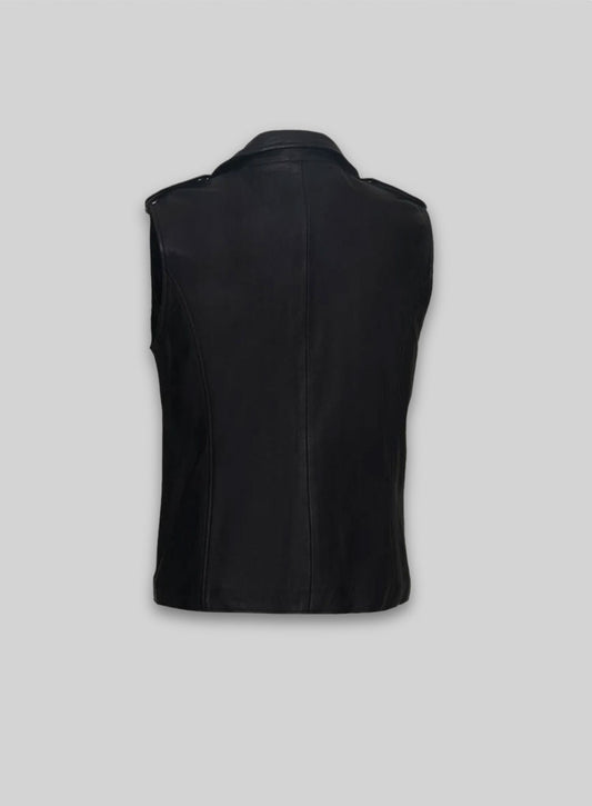Leather Biker Vest # 349
