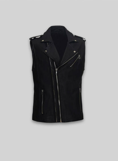 Leather Biker Vest # 349