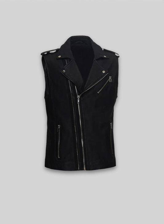 Leather Biker Vest # 349