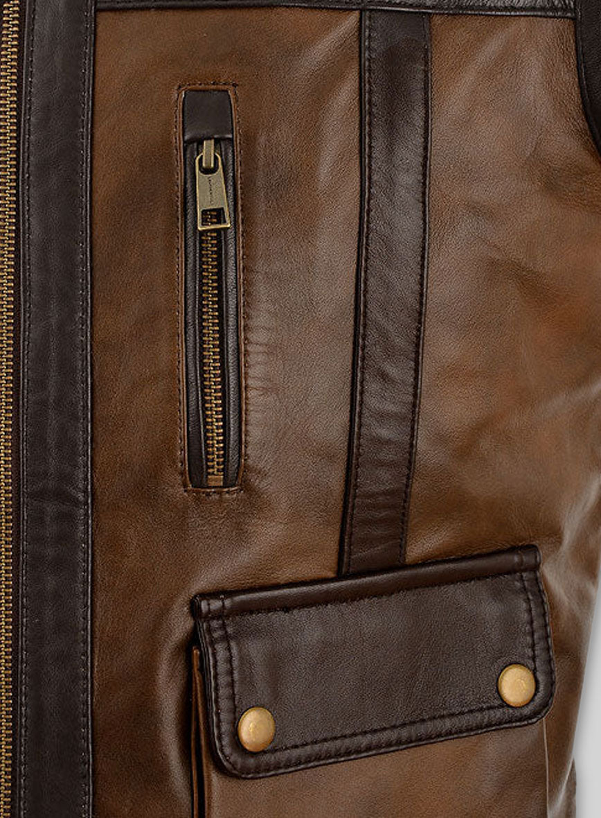 Leather Vest # 352