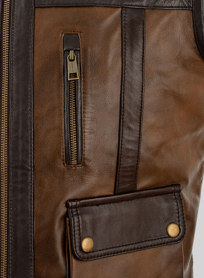 Leather Vest # 352 - LeatherCult