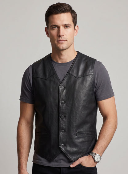 Leather Vest # 301