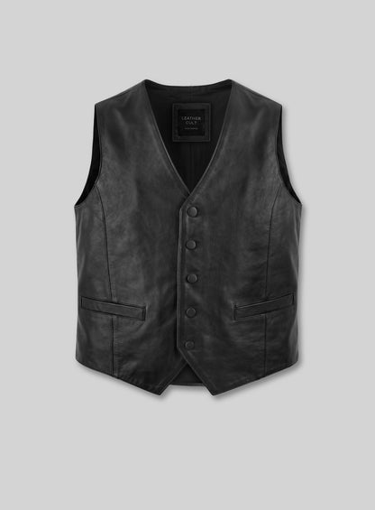 Leather Vest # 302