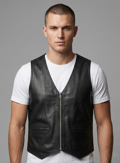 Leather Vest # 322