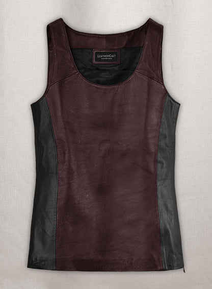 Leather Vest Tank Top - LeatherCult