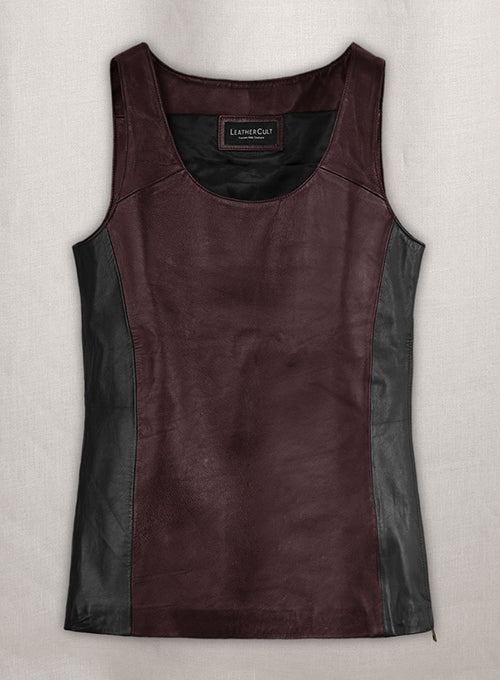 Leather Vest Tank Top - LeatherCult