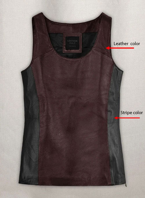 Leather Vest Tank Top - LeatherCult