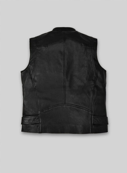 Leather Biker Vest # 345