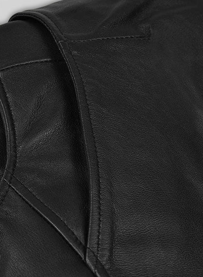 Leather Biker Vest # 345