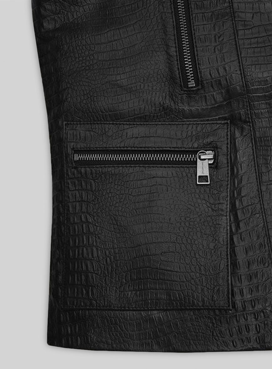 Leather Biker Vest # 319