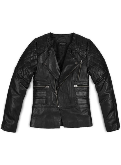 Leather Biker Jacket # 529 - LeatherCult