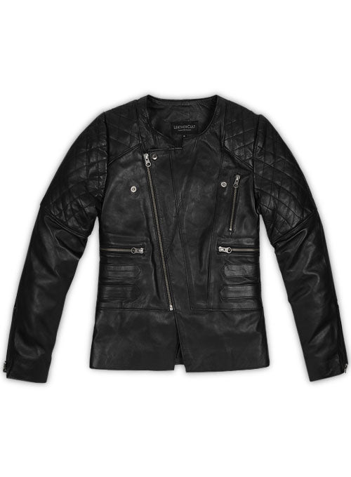 Leather Biker Jacket # 529 - LeatherCult