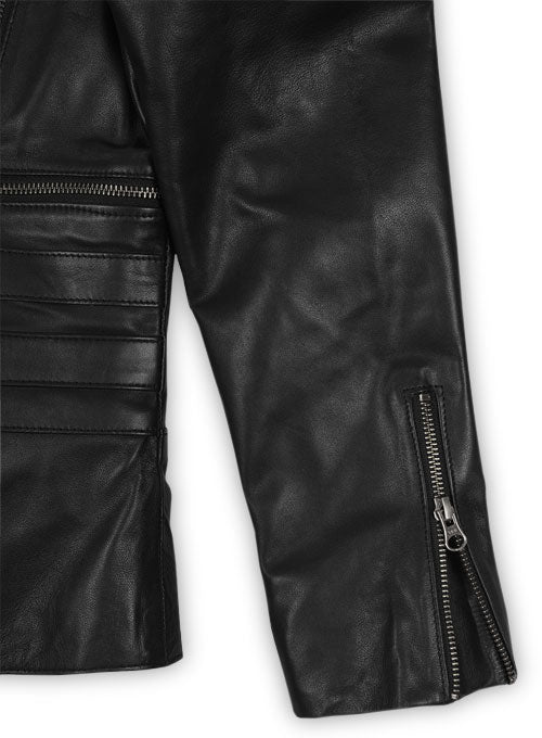 Leather Biker Jacket # 529 - LeatherCult