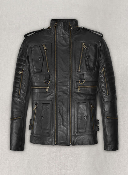 Thick Black Leather Jacket # 641 - LeatherCult
