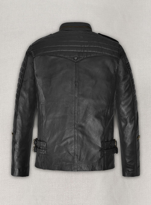 Thick Black Leather Jacket # 641 - LeatherCult