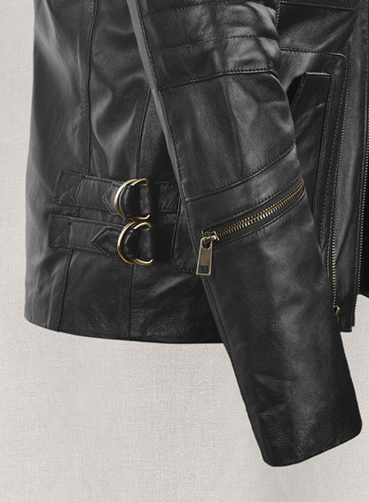 Thick Black Leather Jacket # 641 - LeatherCult