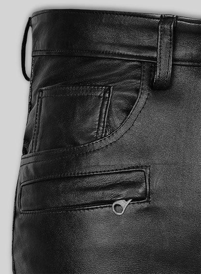 Leather Biker Jeans - Style #555