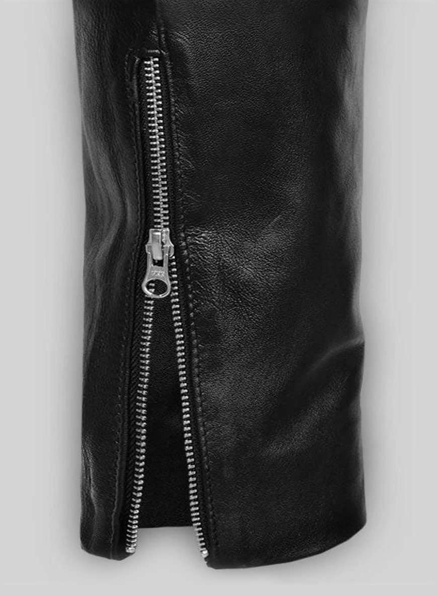 Leather Biker Jeans - Style #555