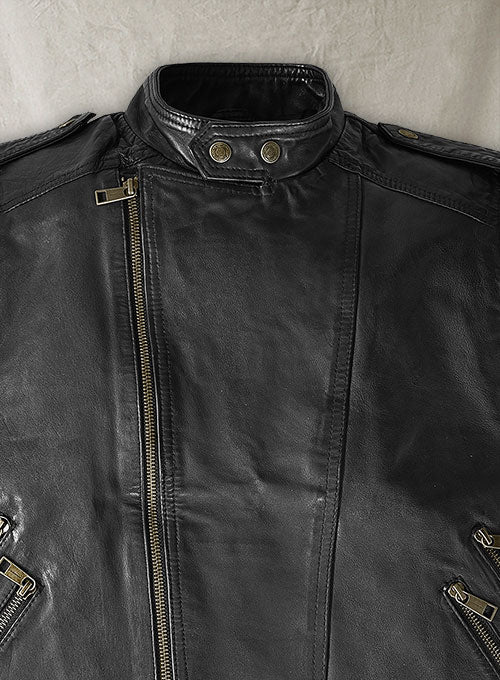 Leather Biker Vest # 313 - LeatherCult