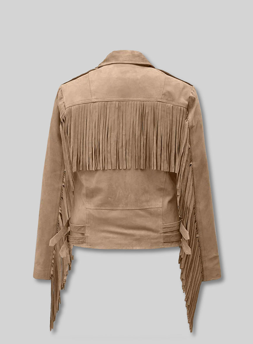Fringe Leather Jacket #1008