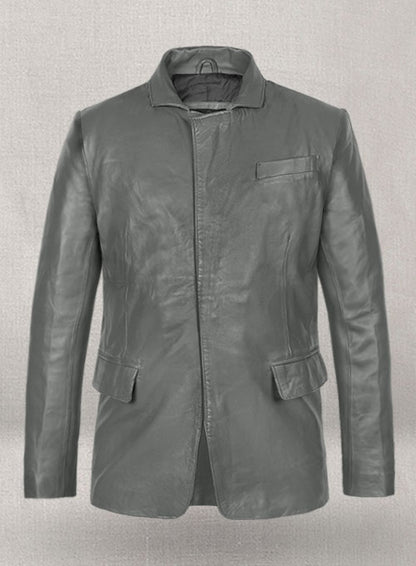 Gray Leather Jacket # 611 - LeatherCult