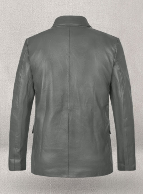 Gray Leather Jacket # 611 - LeatherCult