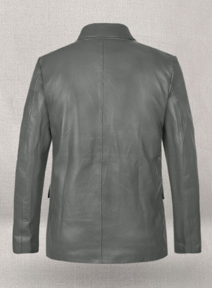 Gray Leather Jacket # 611 - LeatherCult