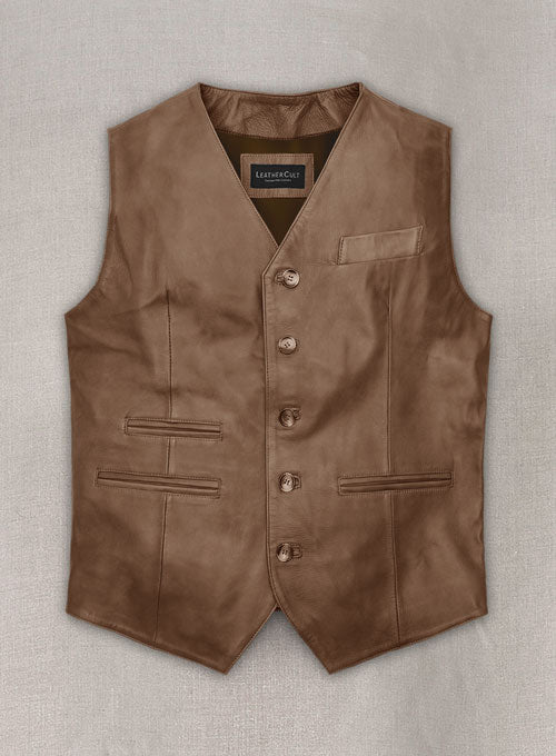 Leather Vest # 338 - LeatherCult