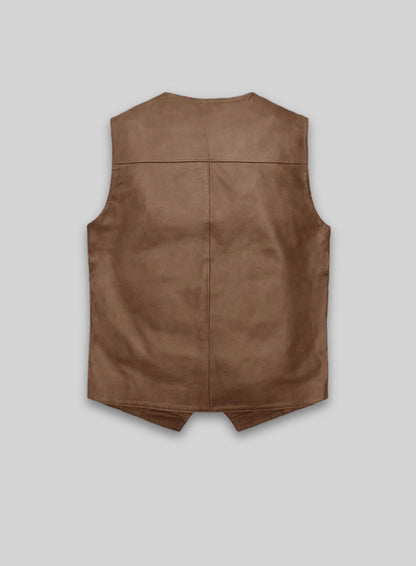 Leather Vest # 338