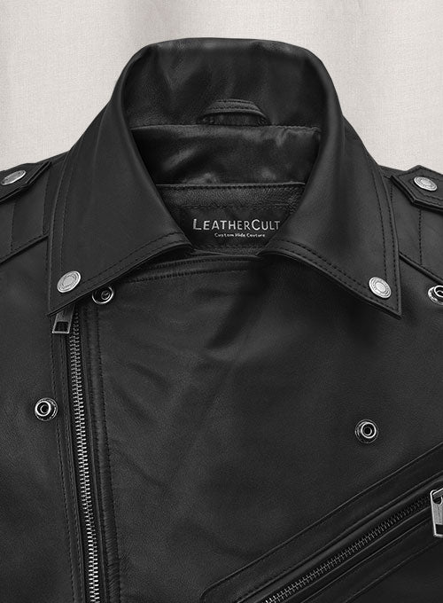 Leather Biker Vest # 318 - LeatherCult