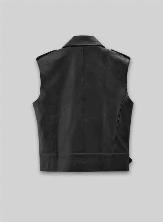 Leather Biker Vest # 331