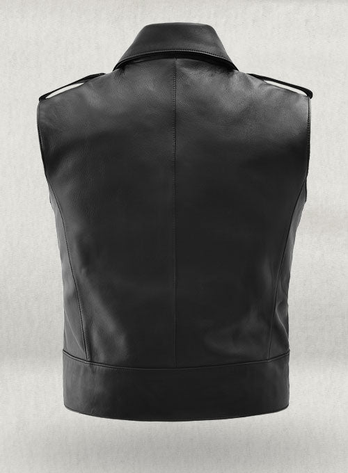 Leather Biker Vest # 331 - LeatherCult