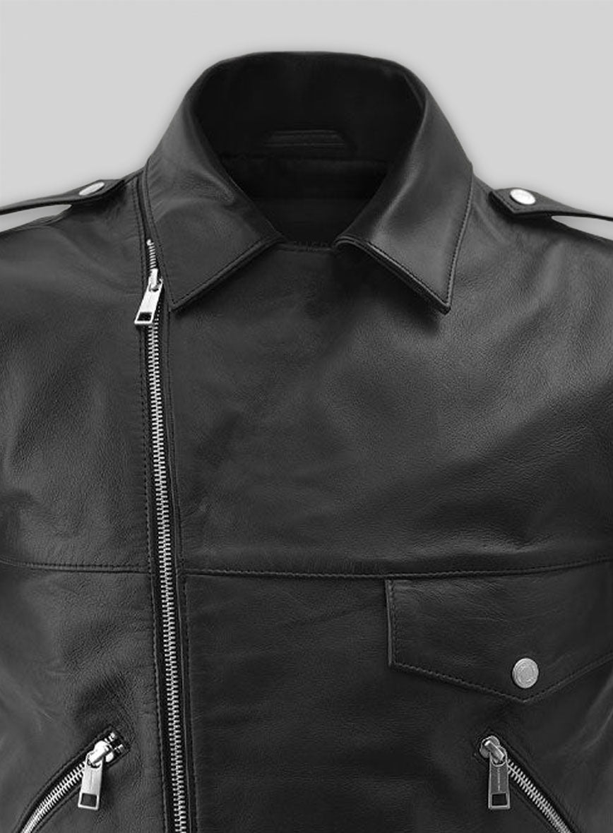 Leather Biker Vest # 331